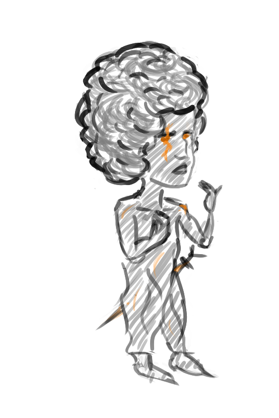 Smokey spirit with fiery eyes